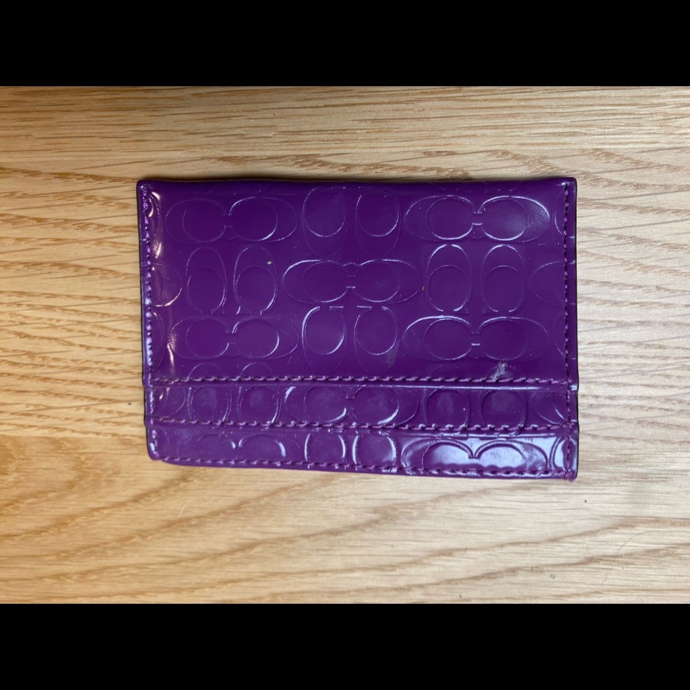 Coach credit card wallet. Used.